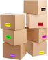 Well Tile 2" x 3" Black Rectangle Color Coding Labels, Permanent Adhesive Write-On Surface - 250 Labels per Roll