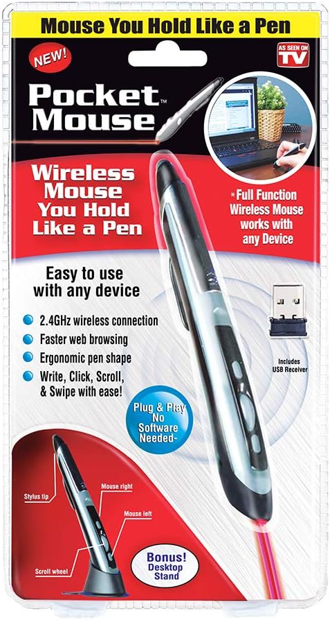 Mouse Pen/Stylus - Black/Silver