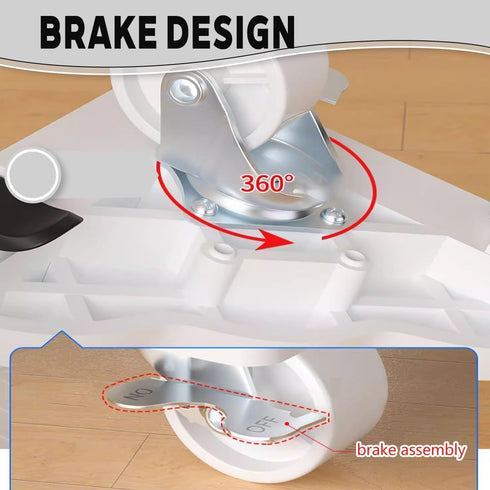GCXNSKDQN cart1-Tier Under Desk Printer Mini Printer CartRolling Printer cart with Locking Casters for Under Desk