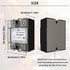 Single Phase Semi-Conductor Relay Module SSR-80DD, Input 3-32V DC Output 5-220VDC for Industrial Automation