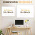 MAKELLO Dry Erase Calendar for Wall, Whiteboard Calendar with Cork Board for Office, Home, School, Family, Kitchen,