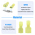 Glarks 100pcs Fully Insulated Female/Male Spade Nylon Quick Disconnect Electrical Crimp Terminals Kit, 12-10 Gauge