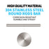 Glarks 18Pcs Stainless Steel Solid Round Rod Lathe Bar Stock - Assorted for DIY Craft Tool, Diameter 2.5-8mm Length