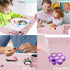 Silicone Painting Mat, 20"x 16" with Cup, Kids Art Mat for Resin, DIY, Drawing, Paint, Clay, Playdoh (Pink)