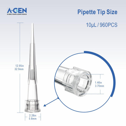10uL Filter Racked Universal Pipette Tips, with Graduation, Gamma Sterile, DNase/RNase Free, Non-Pyrogenic (10 Racks of