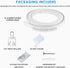 Alloy Plastic Windows and Balcony Curtain Track Soft Curved Track Curved Track Rail Slide Rail Accessories (2 Meters)