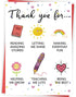 Zyulin Lovely Thank You Teacher Card, Great Teacher Appreciation Gifts Card from Students,