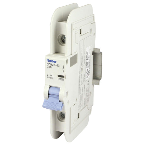 25A, 120V AC, 1 Pole Miniature Circuit Breaker - DIN Rail Mount, Trip Curve: C, UL489