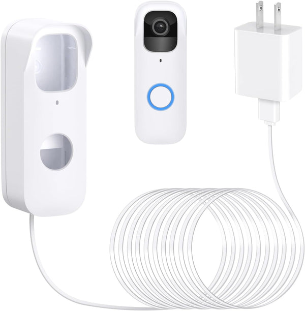 Power Cable with Adapter for Blink Video Doorbell, 16.4ft/5m Weatherproof Cable, Doorbell Transformer, Charging