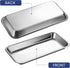 NUOMI Medical Surgical Tray Stainless Steel Instrument Trays Organizer 2 Pack Dental Procedure Tray Tools by NUOMI