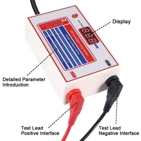 LED Light and TV Backlight Tester, LED Strip Lamp Beads Repair Tool with Gold Plated Pin