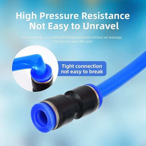 60Pcs Quick Connect Air Hose Fittings, Pneumatic Push-to-Connect Fittings Kit for Various OD Tubes