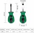 Buspoll screwdriver sets rubber anti-skid handle stubby screwdriver magnetic head 6mmx38mm slotted/phillips screwdriver by Buspoll