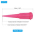 PATIKIL Blunt Tip Tapered Dispensing Needle 20G, 50 Pcs Plastic Tapered Pinhead Blunt End Liquid Dispenser Fill Needle for Refilling Liquid Inks Adhesives Glue, Pink