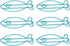Jeanoko 100pcs Fish Shape Metal Paper Clips, Portable Office Clips for Document Organizing and File Classification