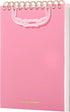 Yoment Top Spiral Notebooks, 6" x 8.5", College Ruled, 160 Lined Pages, Waterproof Cover, Pink