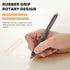 ParKoo Gel Pens, Quick Dry Ink Fine Point 0.5mm, Retractable Black Ink Pen Set for Journaling