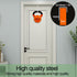 6 Pack Over The Door Hooks, Soft Rubber Surface to Prevent Scratches, White Door Hangers for Bathroom, Kitchen