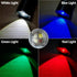 X37 4 ALONEFIRE Multicolor LED Flashlight Color Change White Blue Green Red Light RGB USB Rechargeable Zoom Waterproof