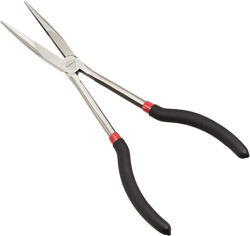 Set 3-Piece, Amazon Basics Extra Long Reach Needle Nose Pliers Tool for Narrow Spaces, Versatile, Black