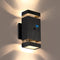 futxnziey Outdoor Wall Lights 1 Pack, Integrated LED Up Down Lights, Modern Black