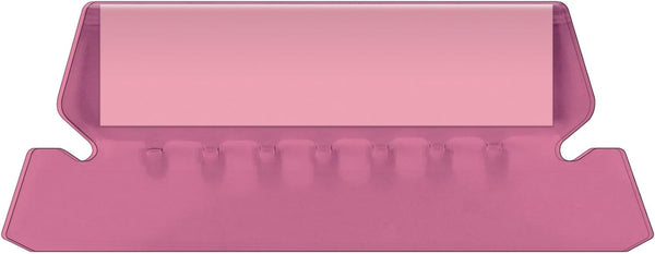 Pendaflex Hanging Folder Tabs - 2" Clear Pink - 25 Tabs and Inserts per Pack