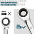 SORAKO 10mm Ratcheting Combination Wrench, Chrome Vanadium Steel Gear Wrench for Garage Tools