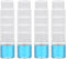 PATIKIL 20 Pcs 15ml Reagent Bottles, PET Wide Mouth Round Bottles with Screw Cap for Lab Liquid Storage