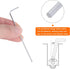 Ball End Hex Key Wrench, 1.5mm L-Shape Long Arm Metric Wrenches, Chrome Vanadium Steel Repair Tool, Silver Tone