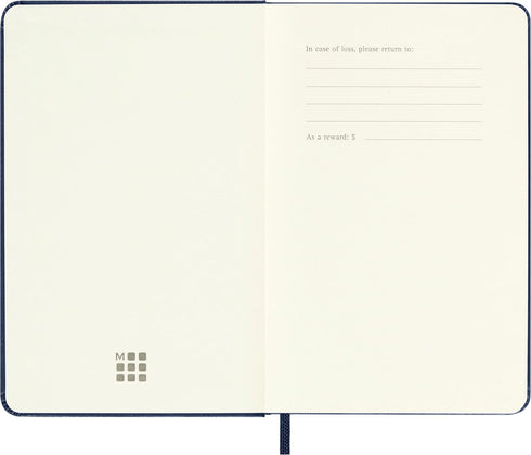 Moleskine Classic Notebook, Hard Cover, Pocket (3.5" x 5.5") - Sapphire Blue, 192 Pages