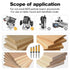4 Set 1/4 Inch 1/2 Inch 3/4", 1", 1-1/4", 1-1/2" Inch PCS Top and Bottom Bearing Flush Trim Router Bits Shank, Cutting