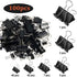 SANNIX 100 PCS Binder Clips, Assorted Sizes, X Large, Large, Medium, Small, Mini, Micro, Paper Clamps for Office Home