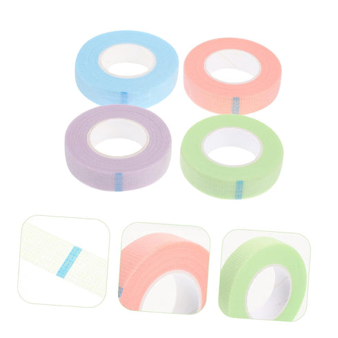 4 VALICLUD Rolls Eyelash Extension Tapes of Breathable Grafting Adhesive Isolation Tapes for Eyelash Separation
