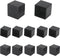 Wvapzwr 12Pcs 1"x1" (25mmx25mm) Square Rubber Chair Leg Tips Caps, Chair Table Leg