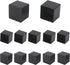 Wvapzwr 12Pcs 1"x1" (25mmx25mm) Square Rubber Chair Leg Tips Caps, Chair Table Leg