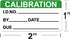 Self Laminating Calibration Labels, 1x2 Inch Write-on Calibration Stickers for Equipment Inspection