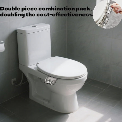 Dmykluc 2Pcs Toilet Seat Handle Tab Sanitary Lid Opener Grey Toilet Seat Lifter for Home & Office Bathrooms