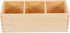 EXCEART Wood Pencil Holder for Desk, Multi-Functional Remote Control Holder with 3 Compartments for Office Supplies
