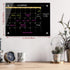 Okydoky 12" x 16" Glass Dry Erase Whiteboard, Black Glass Monthly Calendar for Home, School, Office