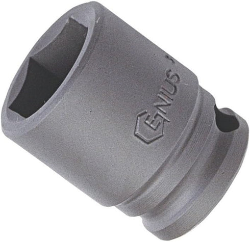 Genius Tools 1/2" Dr. 25mm Impact Socket (CR-Mo) - 444025 by GENIUS TOOLS