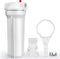 SimPure Whole House Water Filter Housing, Inline Water Filter for Home, 10 Inch Sediment Filter with Heavy Duty Steel