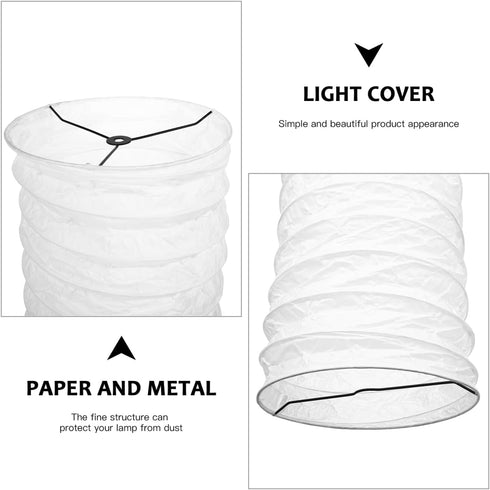 Bulb Uonlytech Paper Floor Lamp Shade, Simple Paper Lampshade Classic Japanese Light Cage Light Cover Accessories