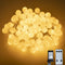 Ogrmar 49 ft 100 LED Globe Ball String Lights 8 Modes Fairy