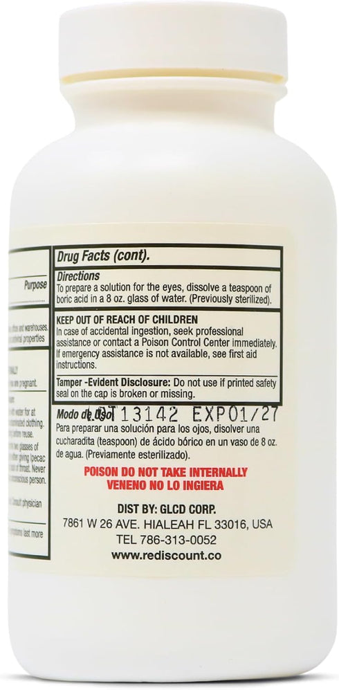 Boric Powder, Multipurpose Household Cleaner and Freshener, Pure Granular Formula, Made in the USA (4 Ounces)