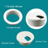 1-3/8 inch Plastic Desk Grommet Wire Cord Cable Grommets Hole Cover, Office Computer Table Wire Organizer Cover, Furniture Cabinet Cable Hole Cover, White, 6PCS