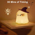 Eelexa Halloween Ghost Night Lights for Kids: Cute Lamp Rechargeable Toddler Baby Night Light with Timer, Adjustable