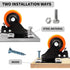 Caster Wheels Set of 4, Heavy Duty TAYLOON Locking Industrial Casters with No Noise Polyurethane Wheels