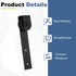 4Pcs (115x29mm, 2 uxcell Sliding Barn Door Hardware Hanger, Mini Sliding Door Hardware for TV Stands Wardrobe Small