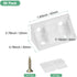 50-Pack 0.78 1.65 M METERXITY L-Shape Corner Brace, x in Nylon Plastic Right Angle Brackets with Screw for Shelves/Wood