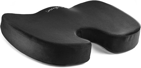 Tailbone 2 Memory Foam Seat Cushion, for Sciatica, Back, Hip, and Pain Relief, Firm Comfortable, Support for Office